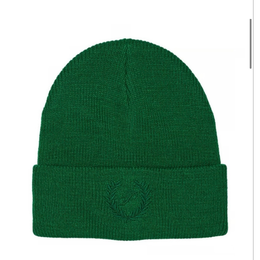 Women's Victoria’s Secret Beanie One Size Green NWTS PINK